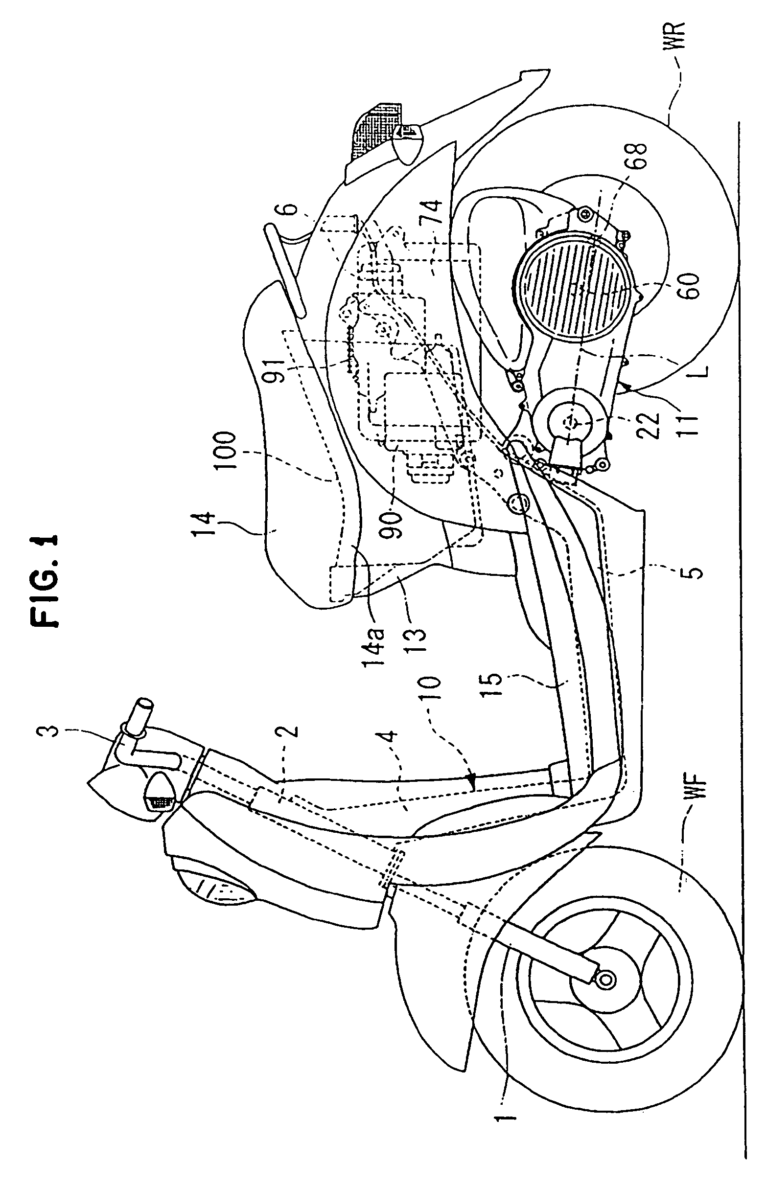 Battery arrangement and battery mounting structure for a vehicle
