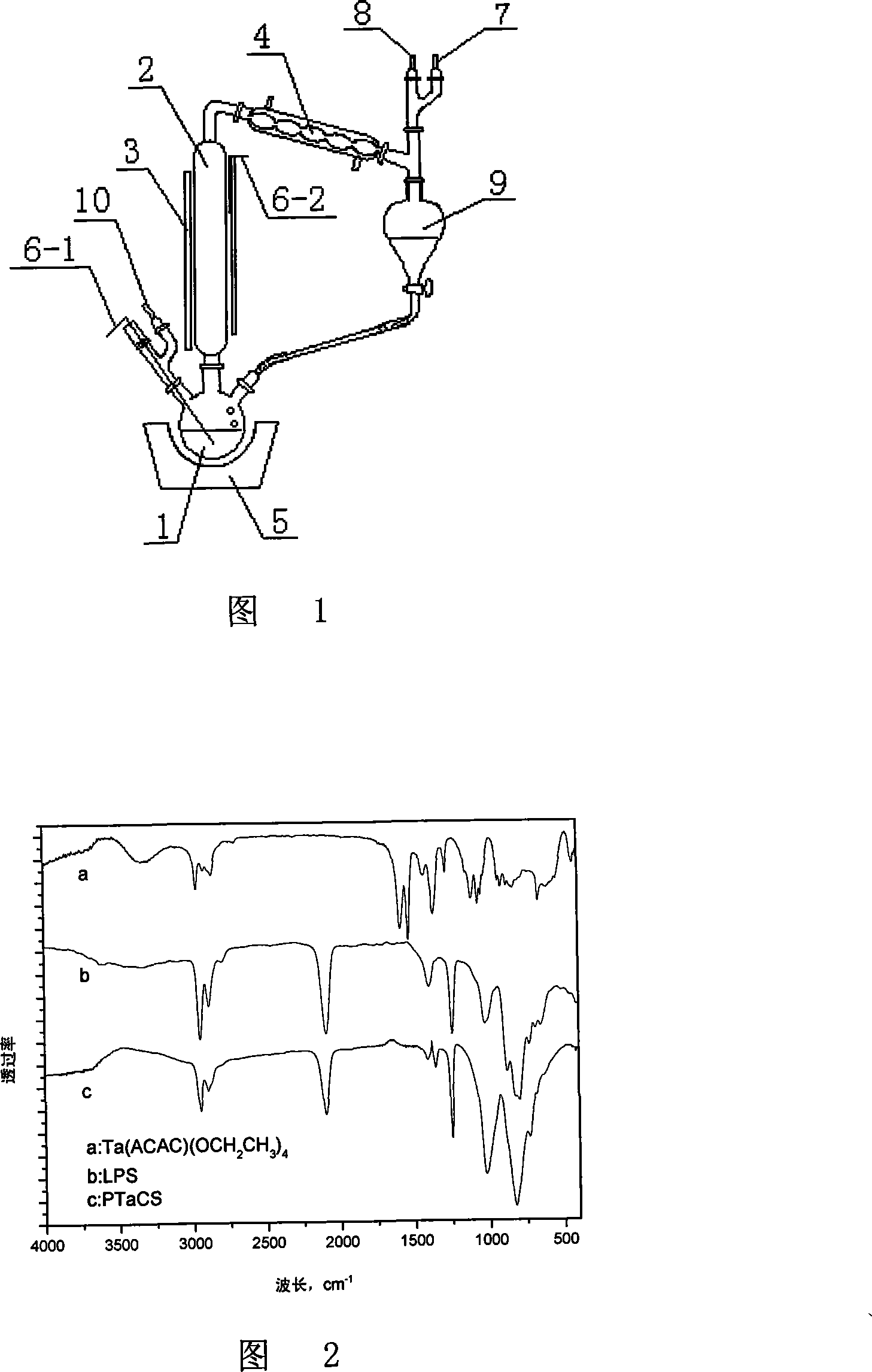 Method for synthesizing tantalum-containing SiC ceramic precursor
