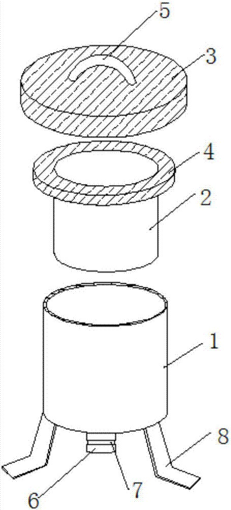 Domestic sewage filtering apparatus