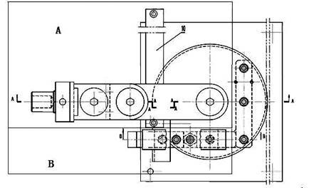 Special mechanism for bending aluminum profile presser-foot of inner bus decoration