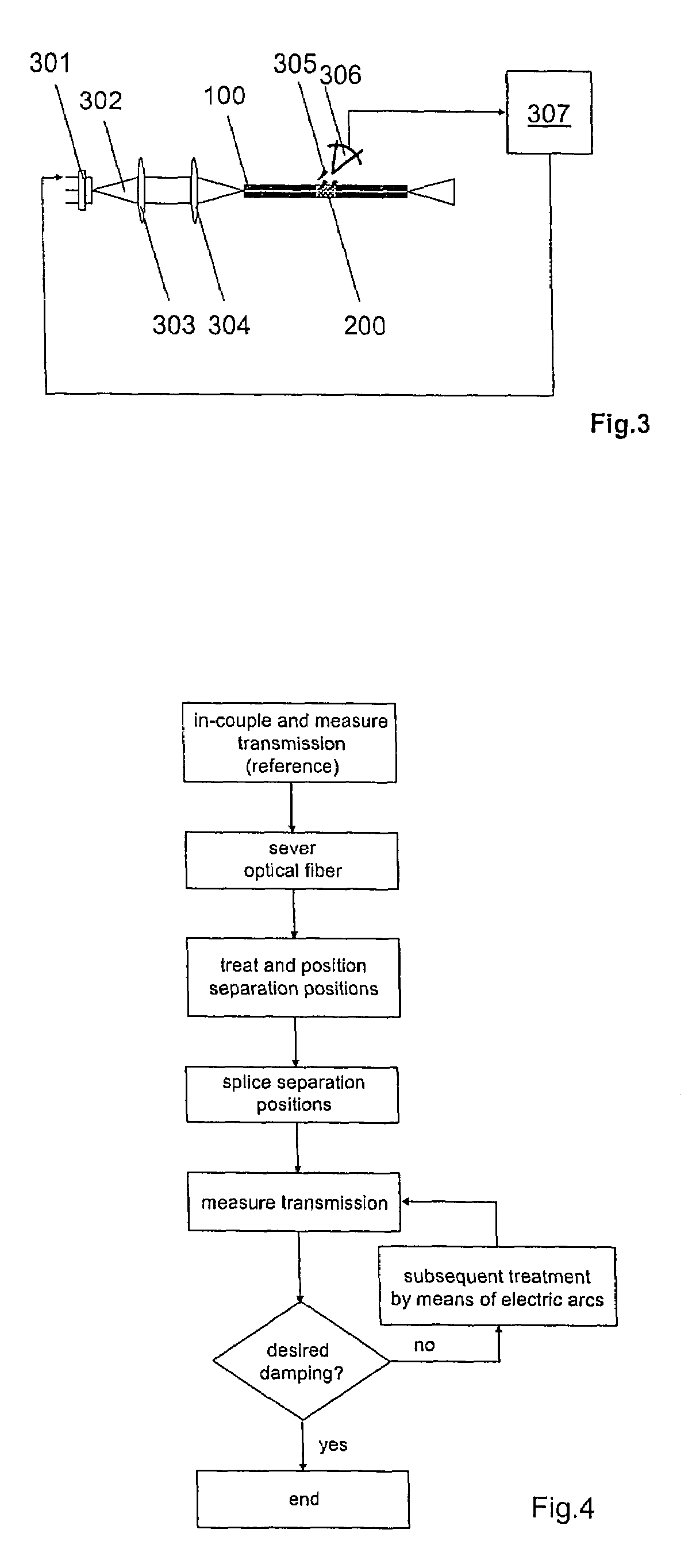Method for manufacturing of an optical fiber with a decoupling interface for scattered light, use of an optical fiber and device for monitoring of the light power guided through an optical fiber