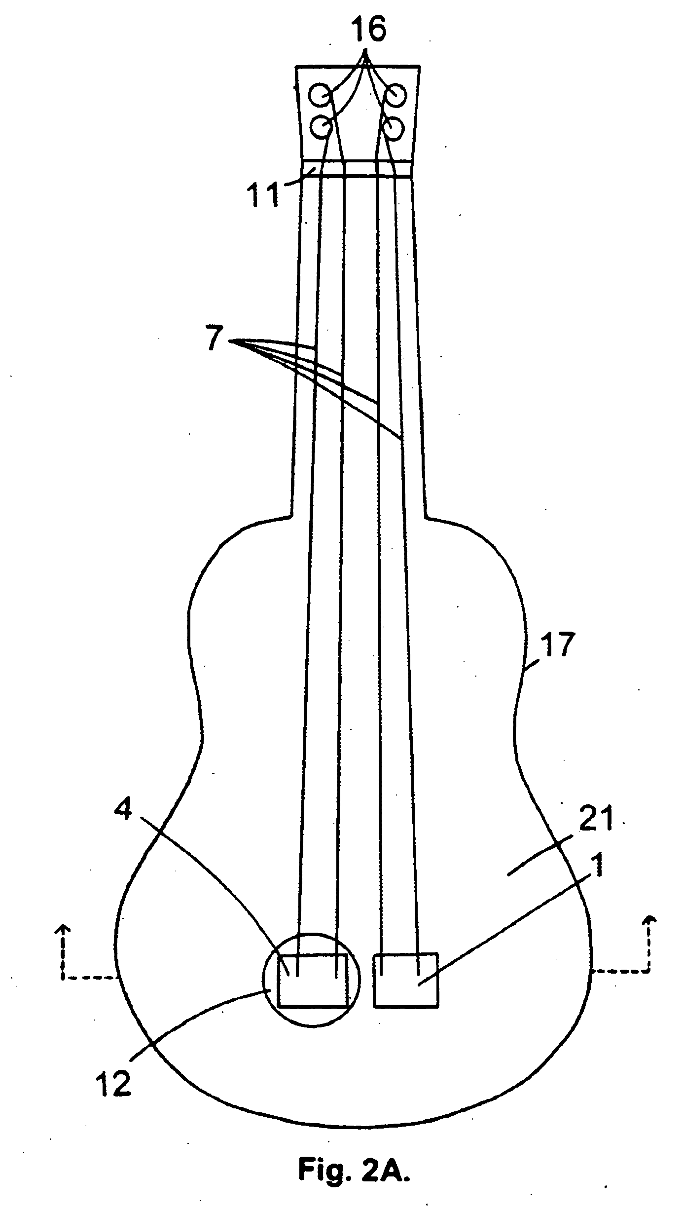 Stringed musical instrument with multiple bridge-soundboard units