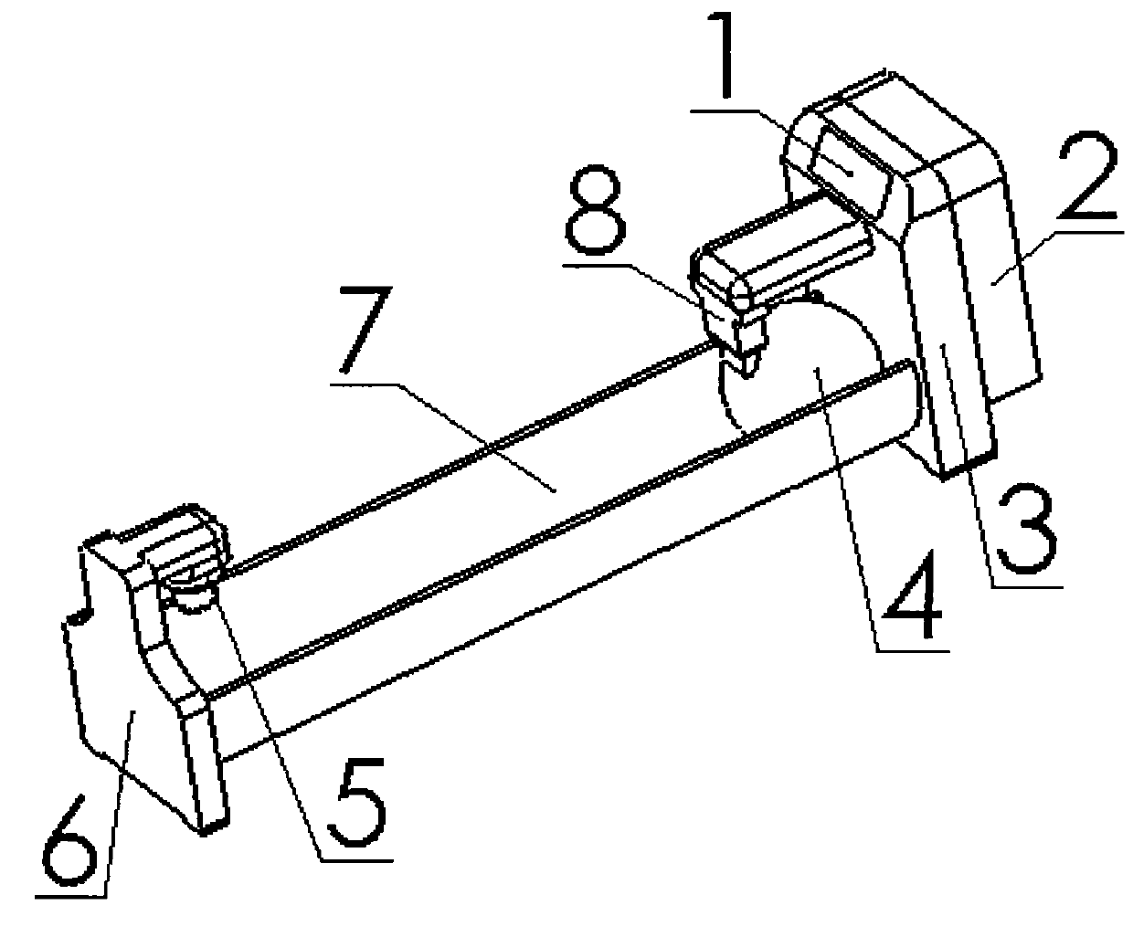 Steel ball free-rolling-down type electronic gradient measurer