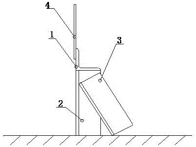 Building method and device for ship block bilge keel embedding