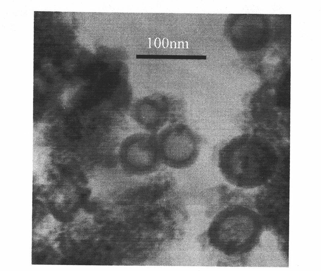 Molybdenum disulfide nanosphere/titanium dioxide composite material and preparation method thereof