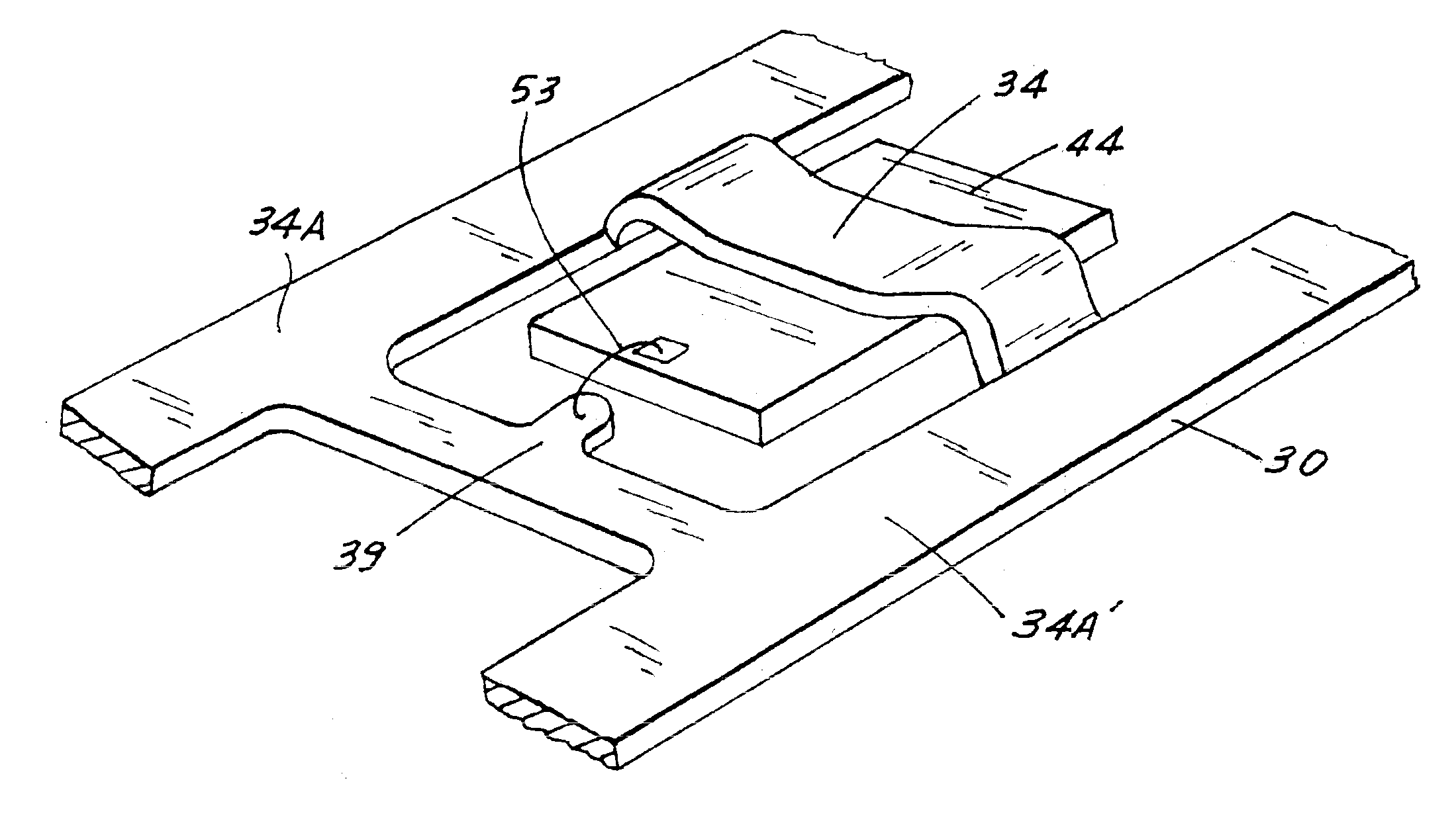 Clip-type lead frame for source mounted die