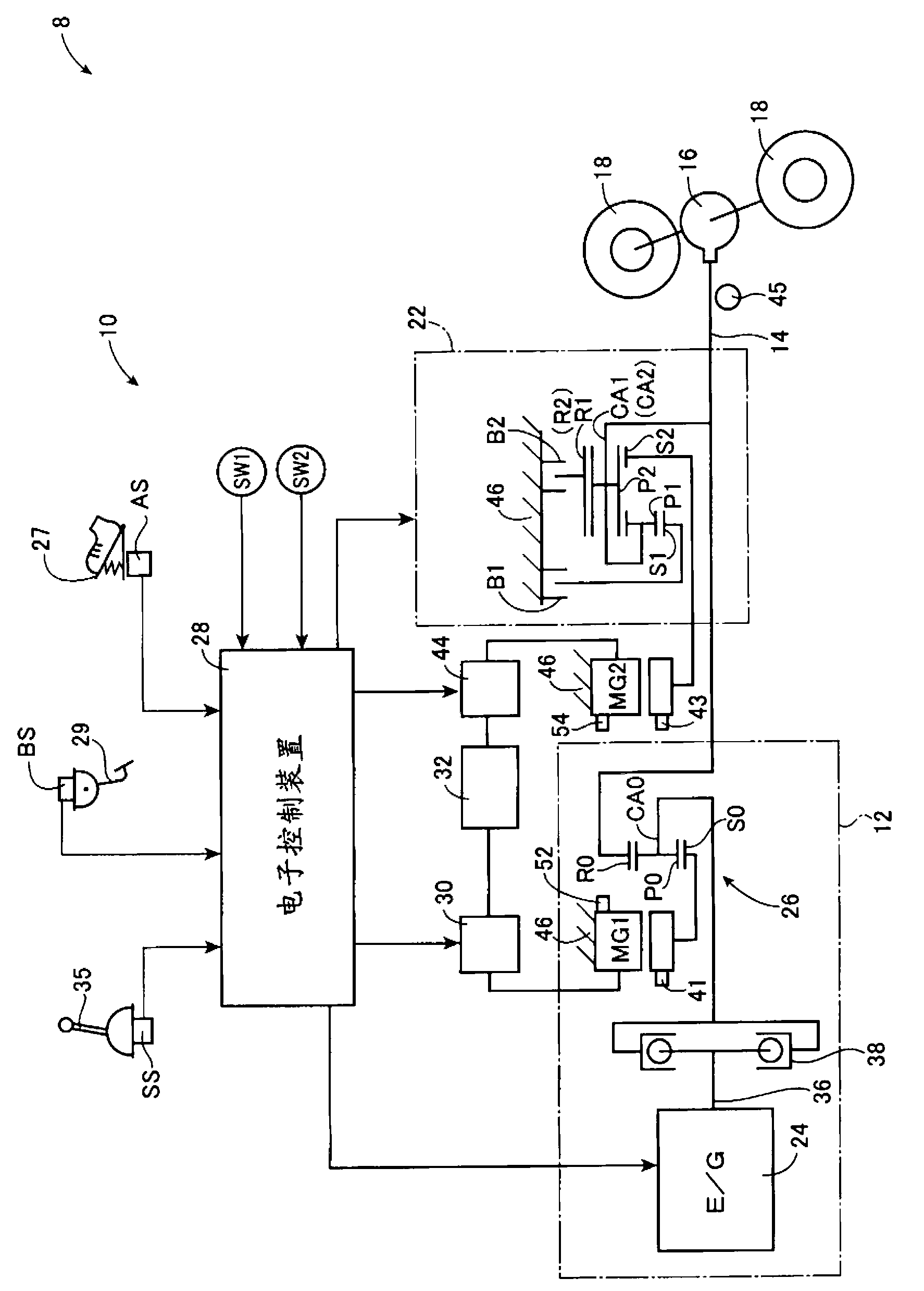 Control device for vehicle driving device