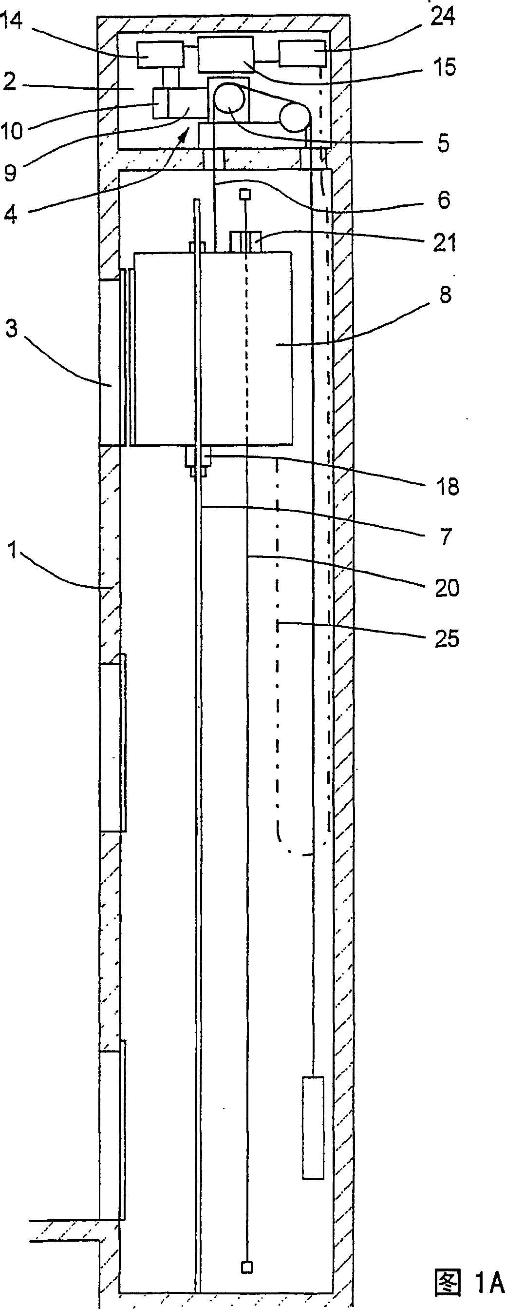 Method for preventing an inadmissibly high speed of the load receiving means of an elevator
