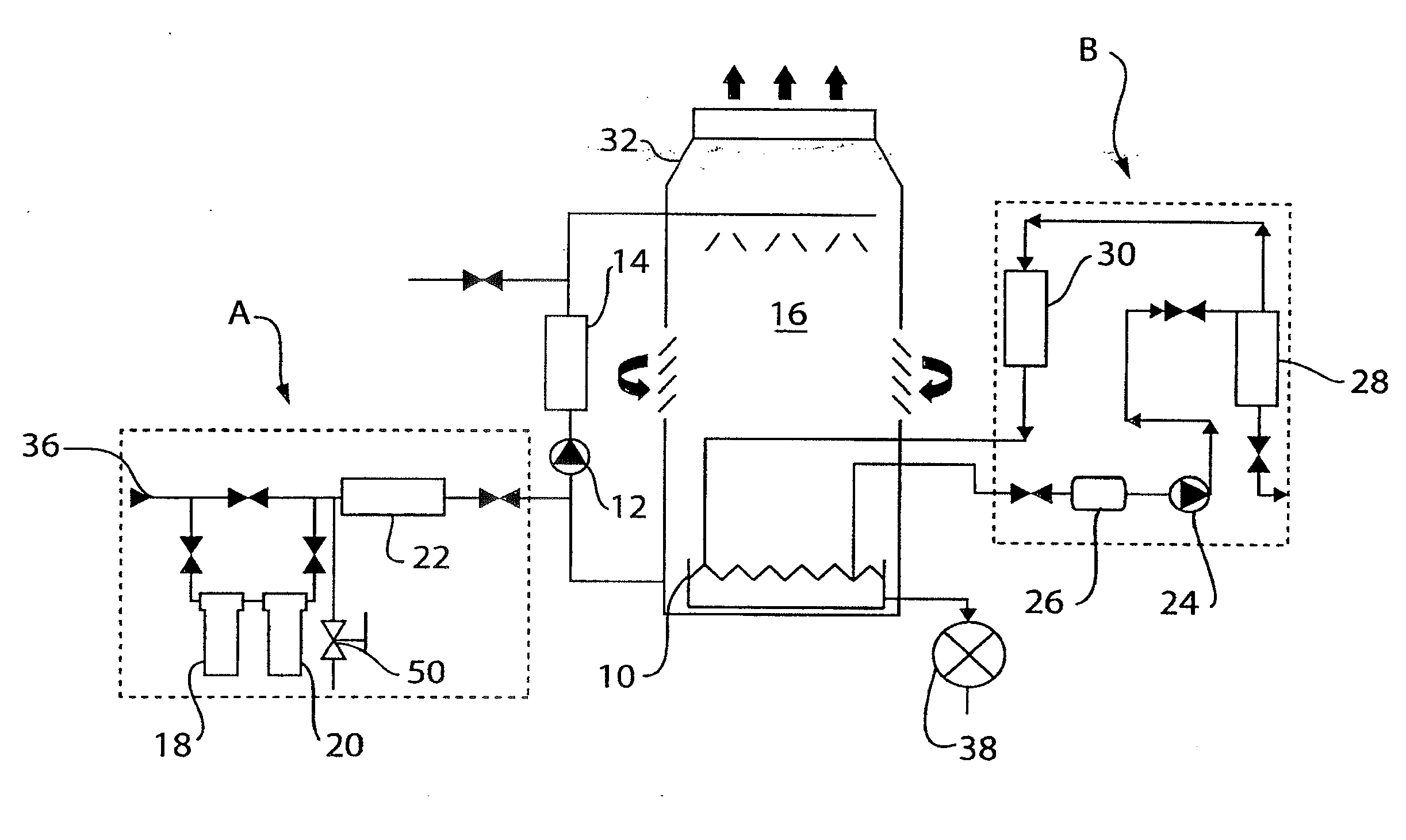 Combining waterborne bionutrients with scale particles and use of a waterborne particle remover to remove the combined particles from the water