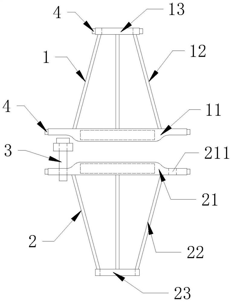 Flowmeter flange dismounting device and using method