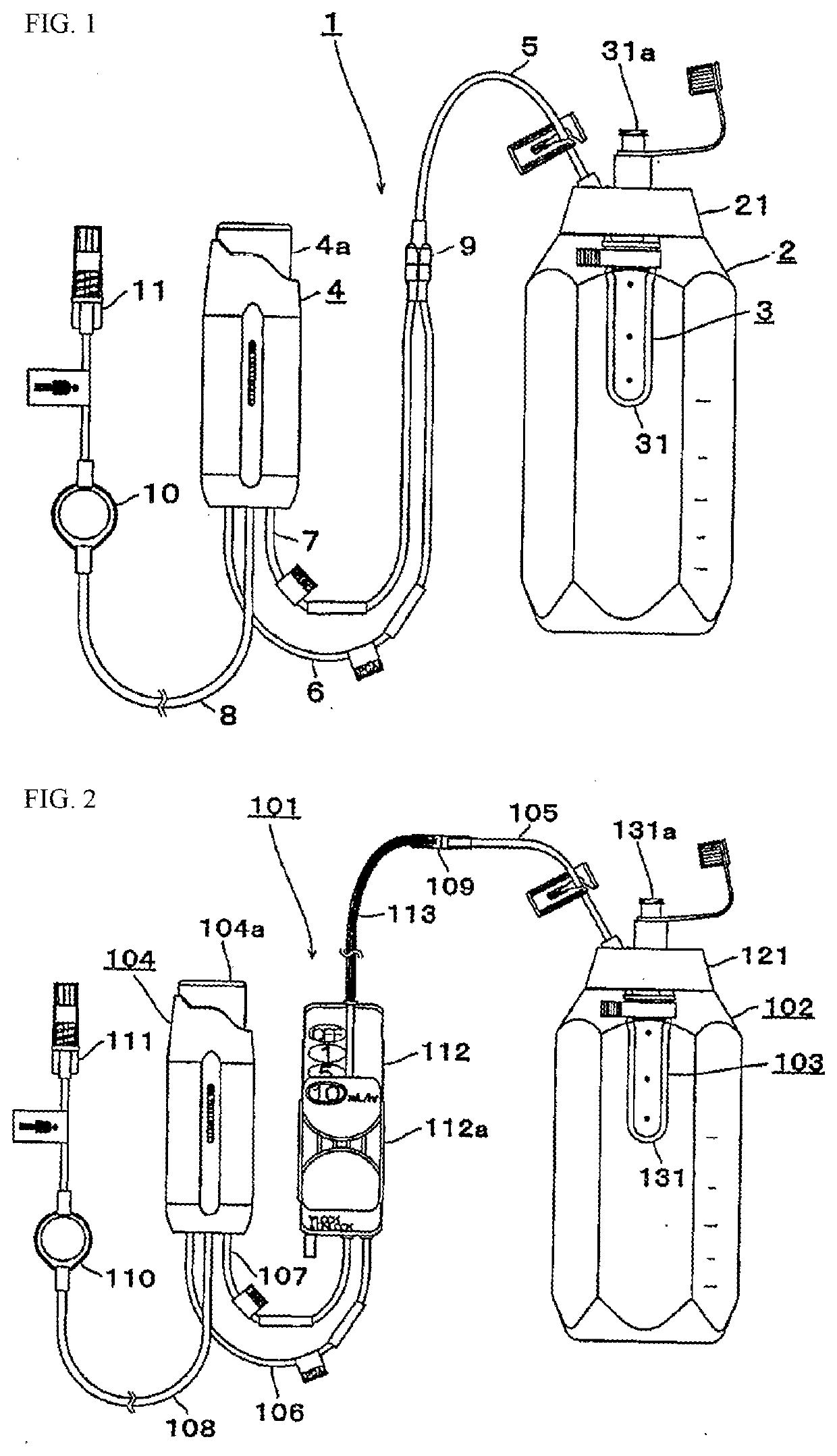 Liquid medicine self-injection system