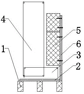 A construction method for the integral pouring of the inner filling wall of the balcony beam slab and the main structure