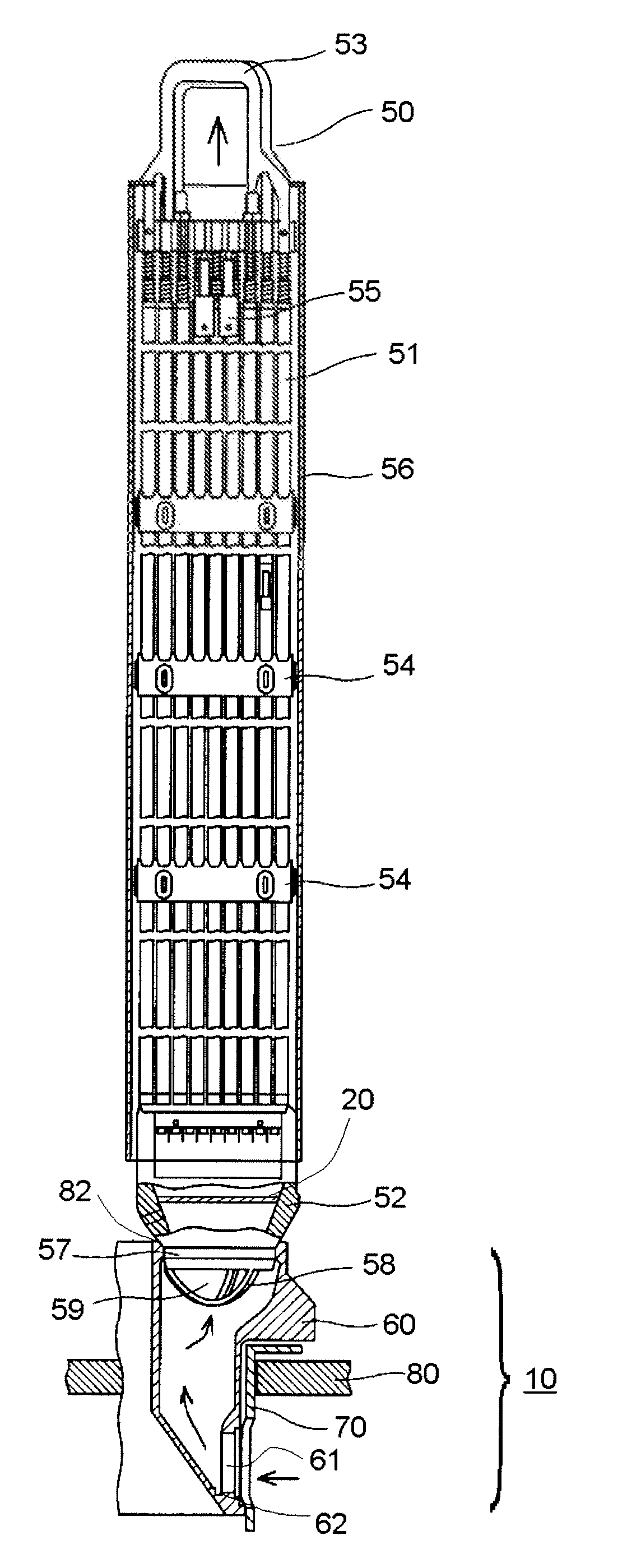 Fuel supporting attachment and fuel inlet mechanism