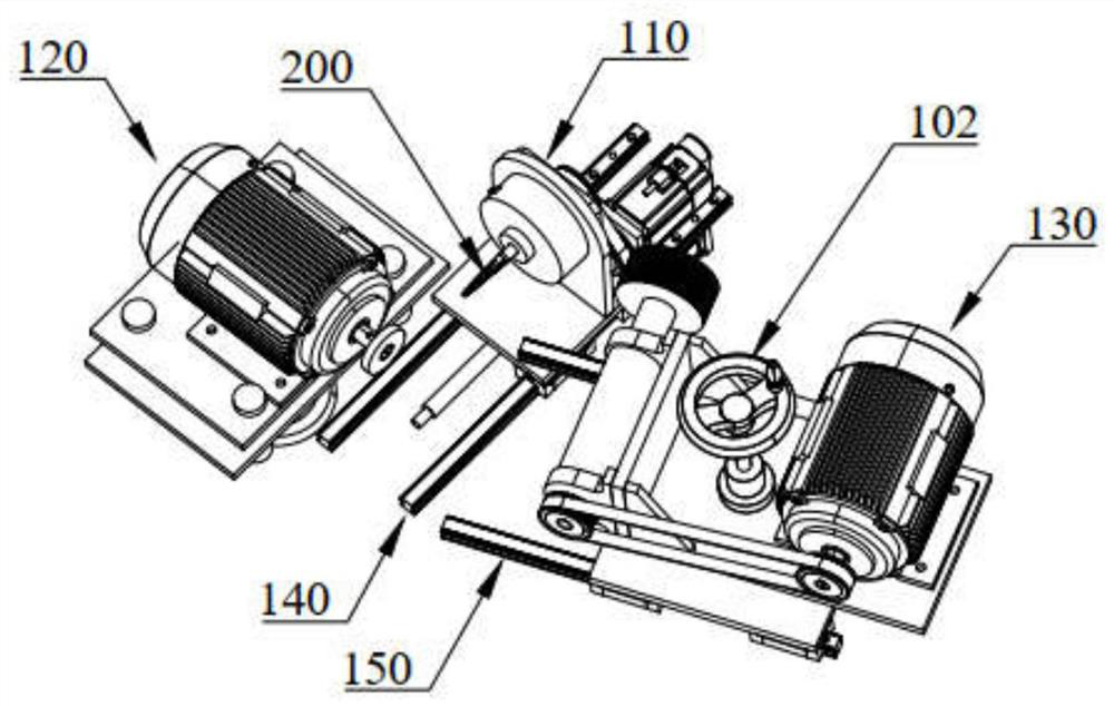 Cotton harvesting cutter grinding device