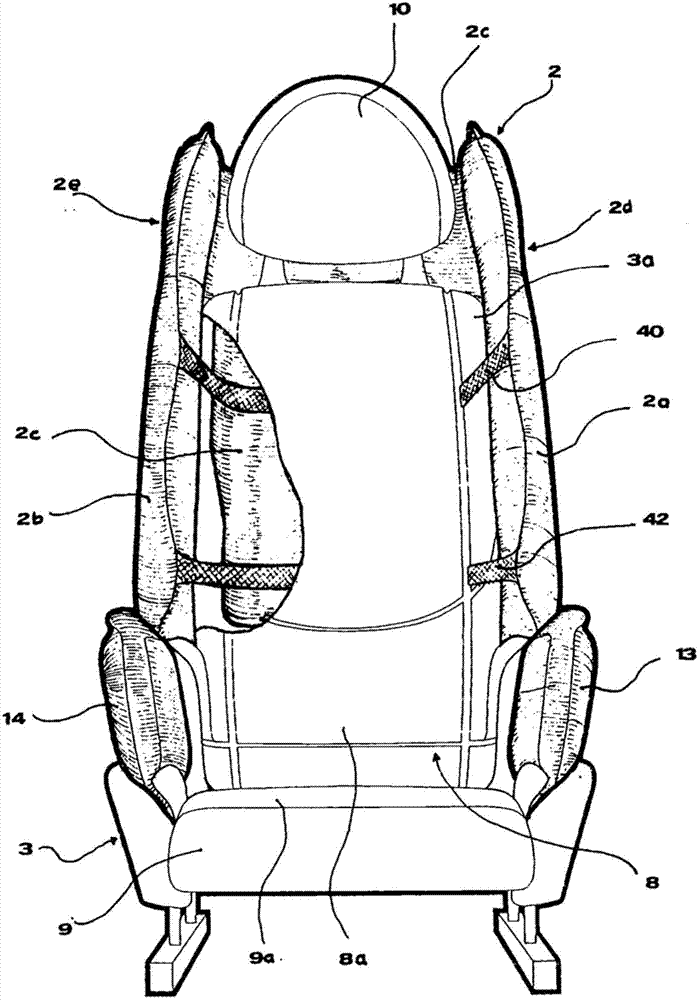 A covering assembly for a seat and seat adapted for protecting a user