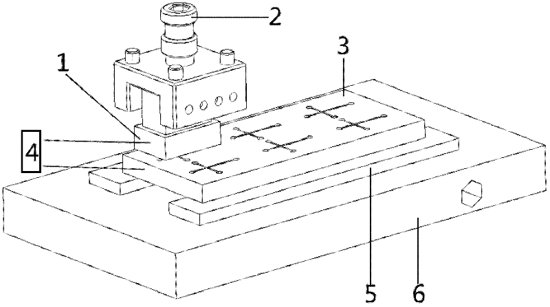 Electrical discharge machining method of die inserted block for forming microstructure