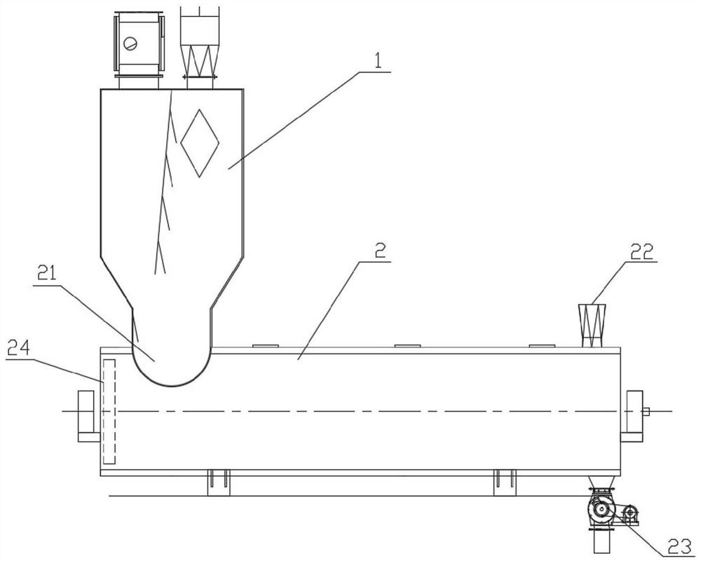 Pre-desolvation gas chamber, horizontal desolvation machine containing the pre-desolution gas chamber and pre-desolution method