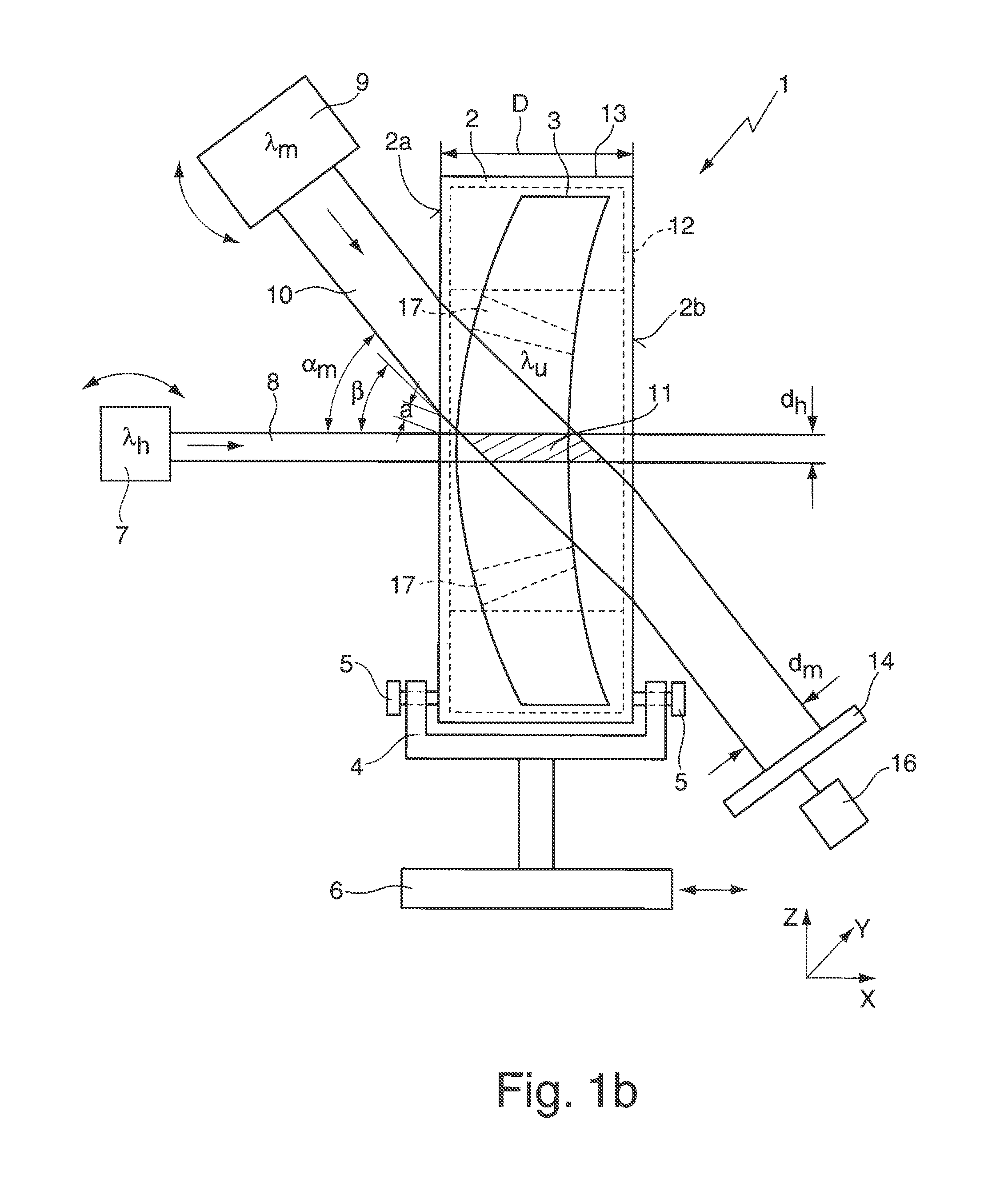 Method and apparatus for determining the absorption in a blank