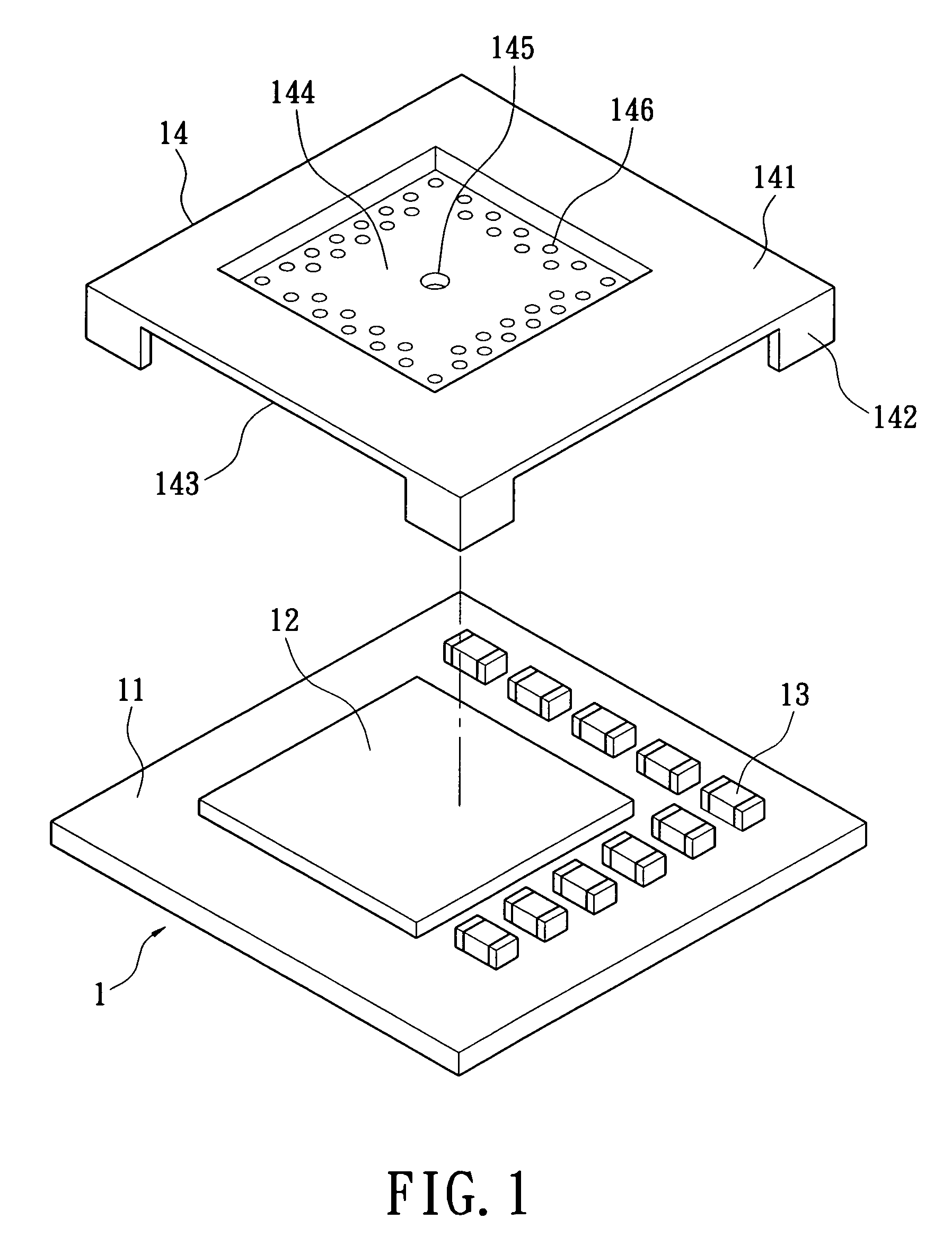 Metallic cover of miniaturization module