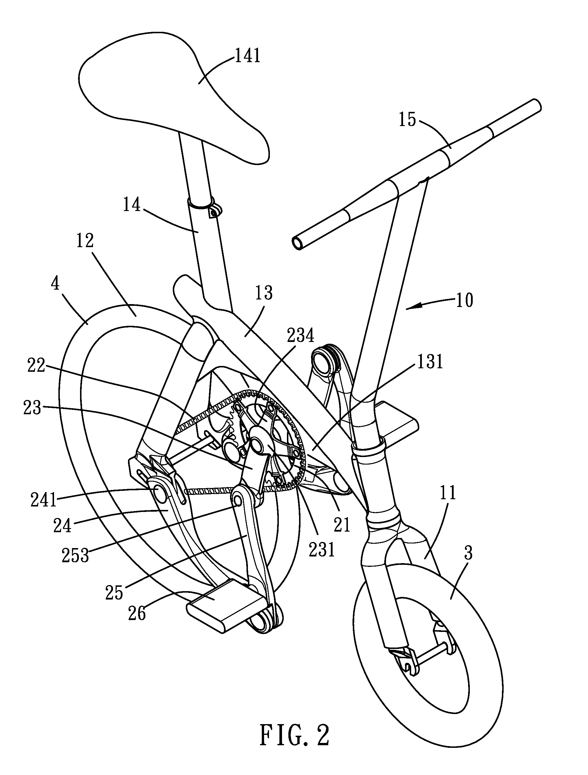 Driving mechanism and a bicycle using the same