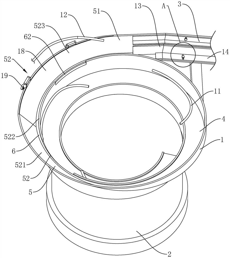 A thrust needle roller bearing cage feeding device and automatic needle loading machine