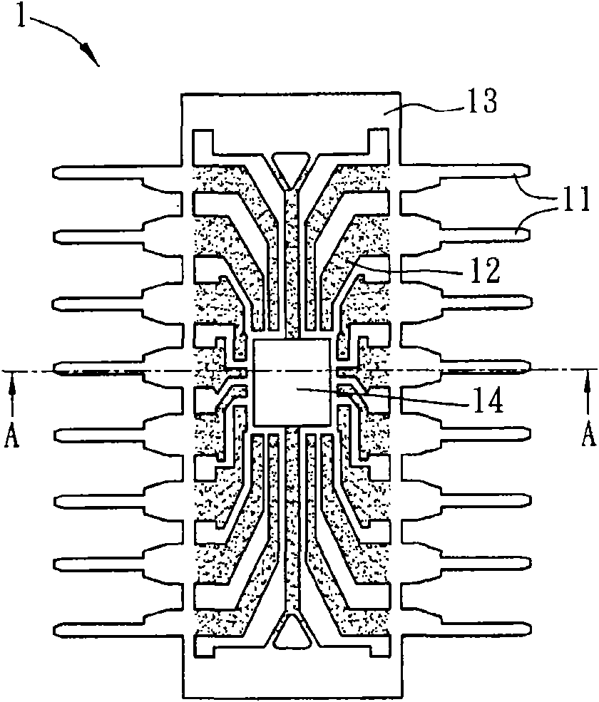 Packaging structure and lead frame thereof