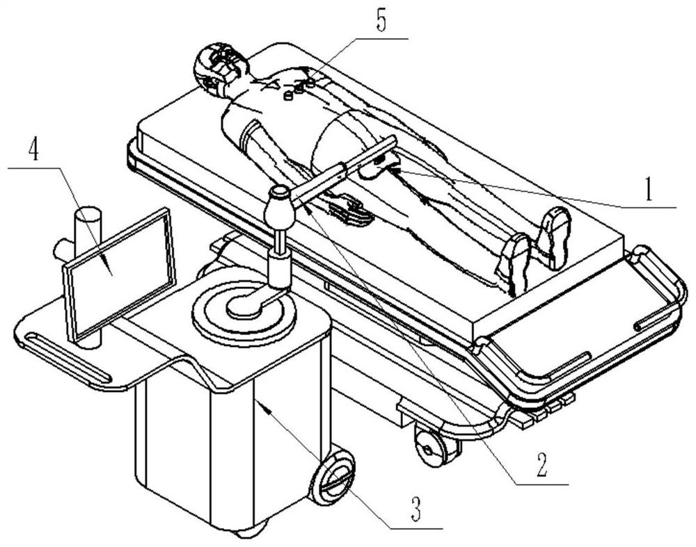 Femoral artery automatic compression hemostasis robot