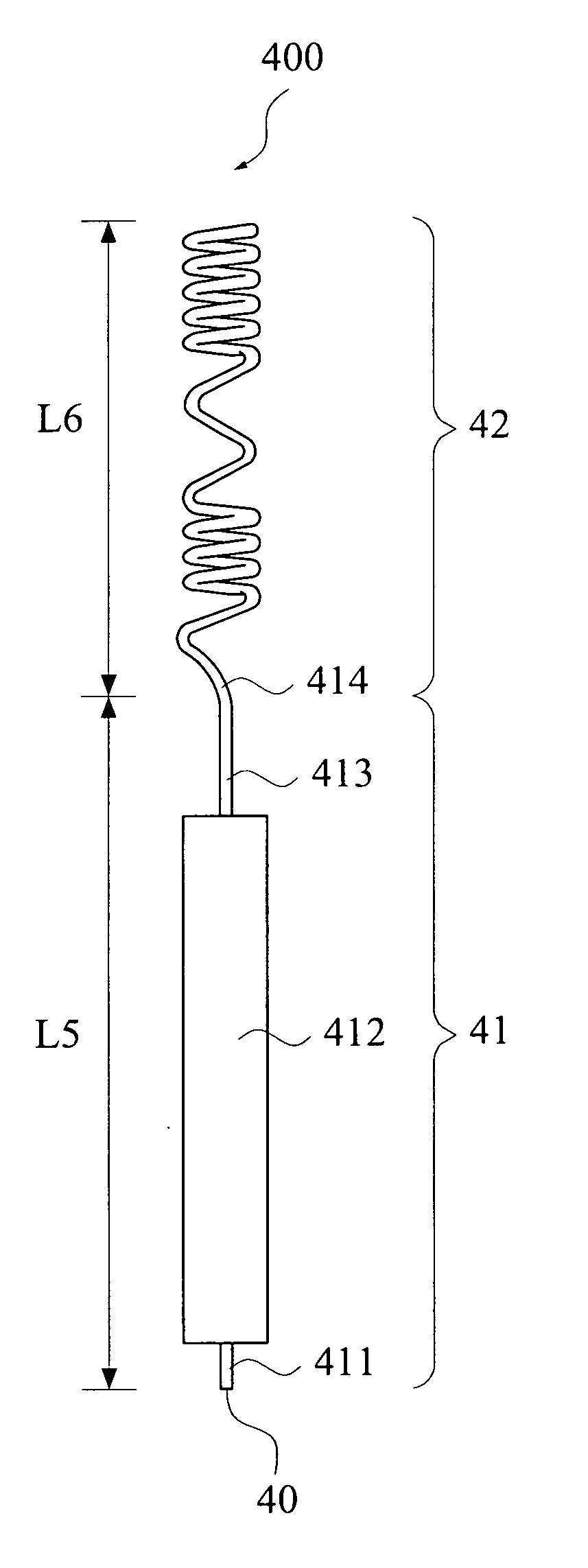 Dual band helical antenna with wide bandwidth