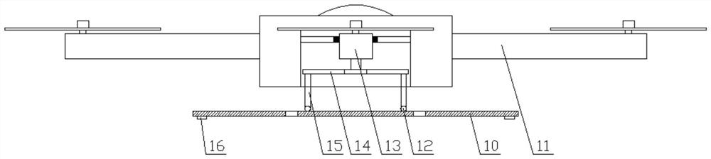 Unmanned aerial vehicle suspension device for measuring hydrology