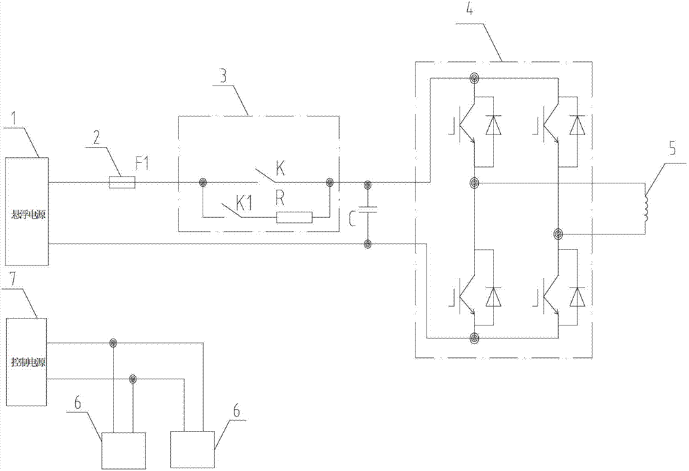 Power supply system used for suspension control system