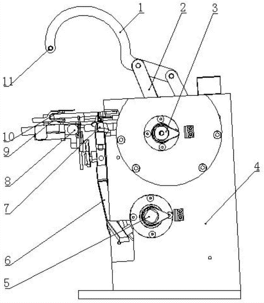 Bean vermicelli winding and binding mechanism and processing method thereof