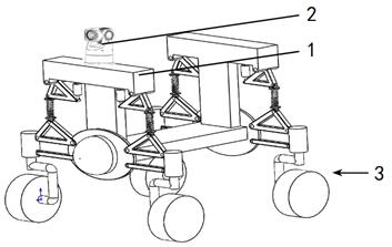 Double triangular suspension wheel-legged all-terrain mobile robot