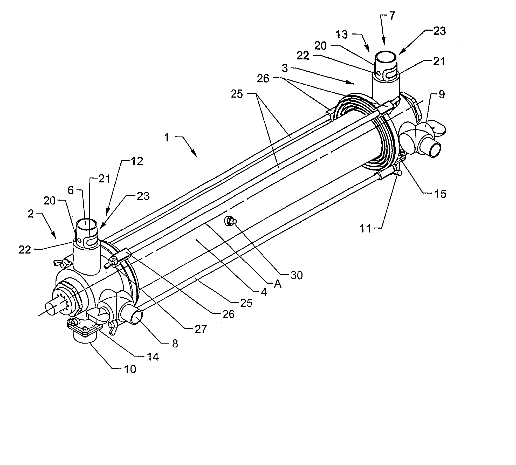 Sterilizing Device And A Method For Sterilizing Of Fluids