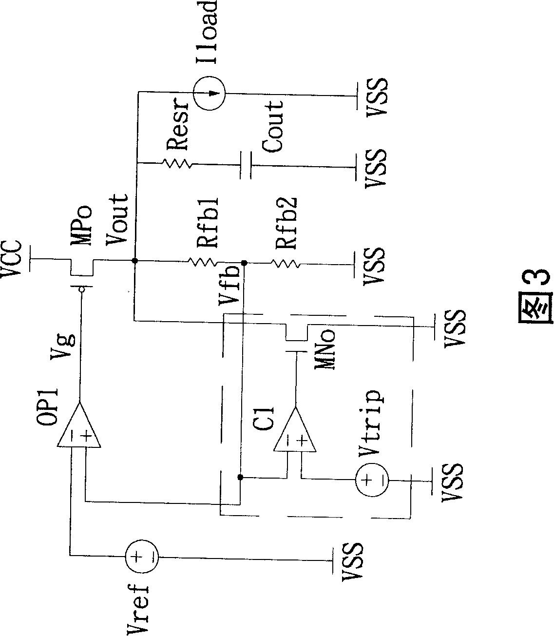 Voltage stabilizer comprising accelerated return for output