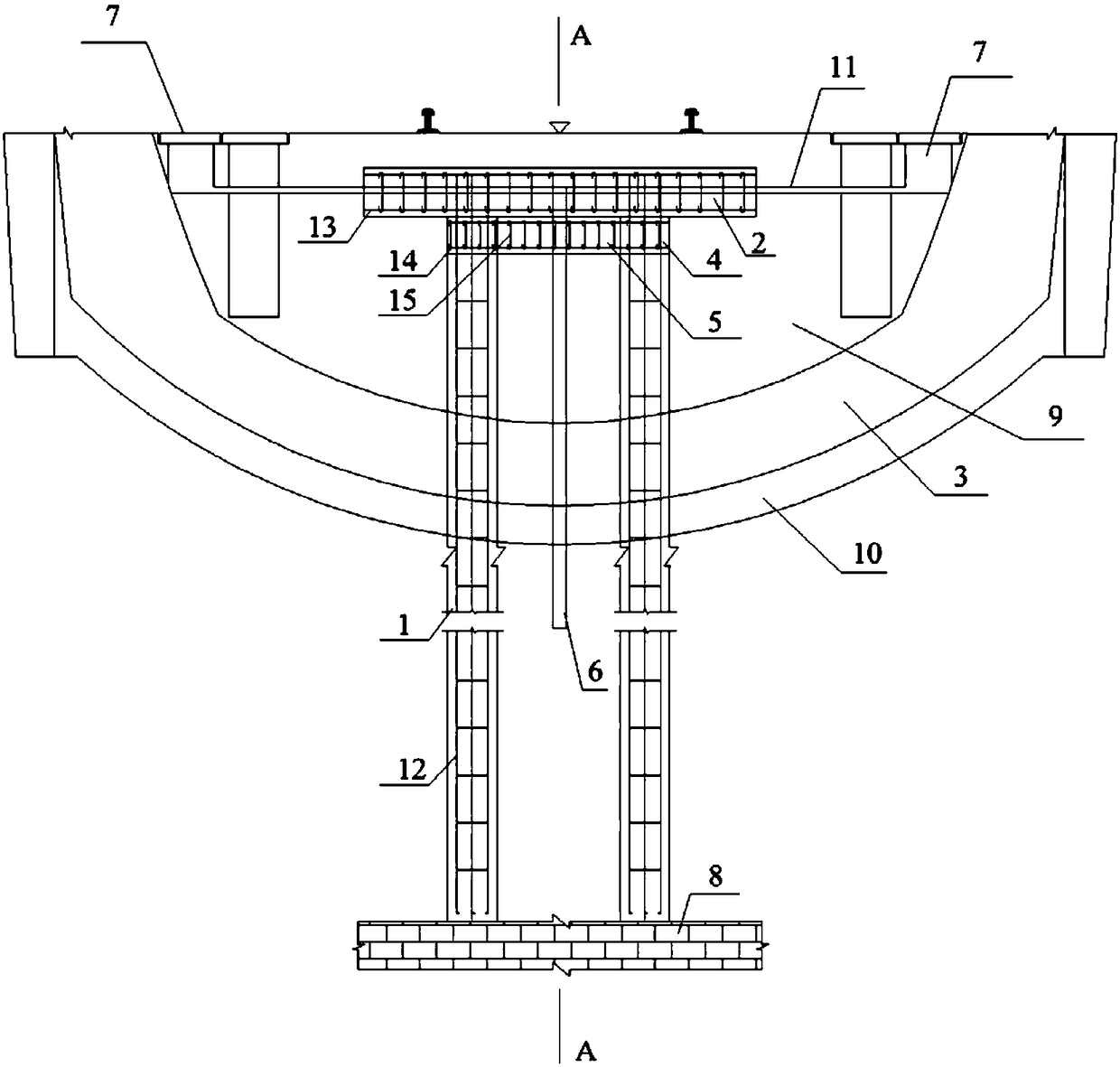 Basement reinforcement system of heavy-duty railway tunnel in water-rich soft stratum and construction method thereof