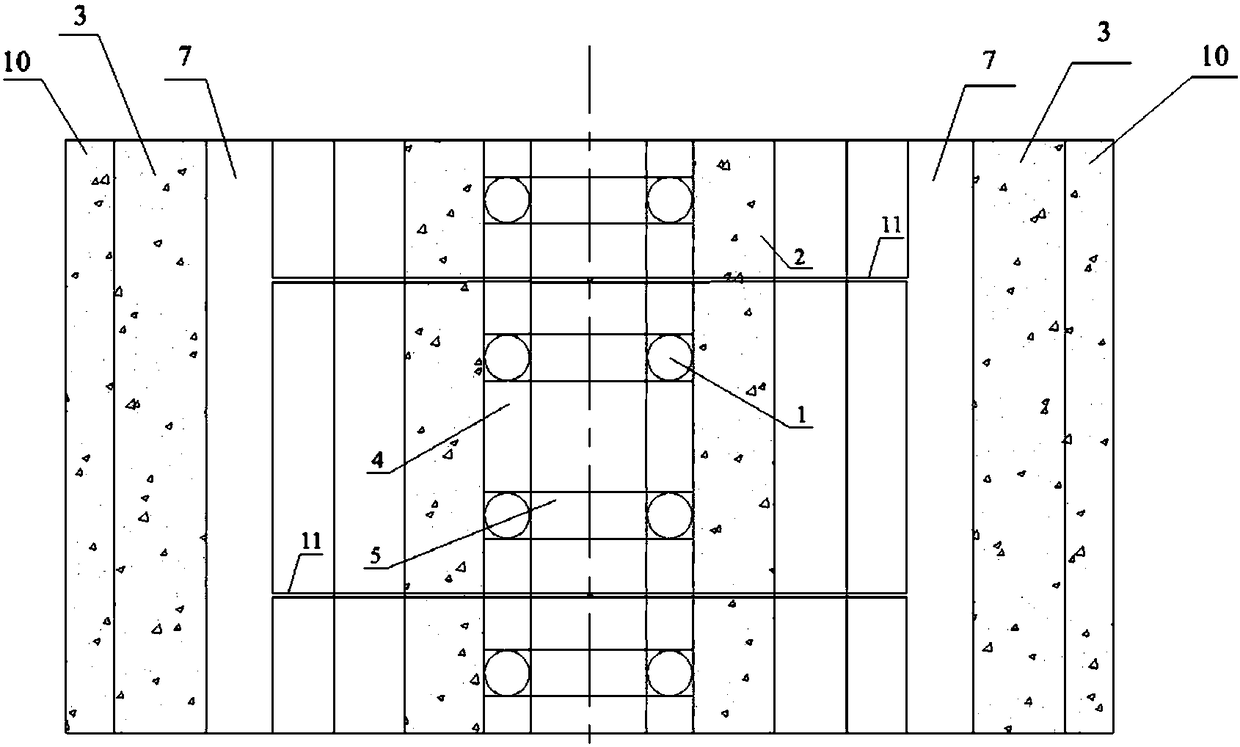 Basement reinforcement system of heavy-duty railway tunnel in water-rich soft stratum and construction method thereof