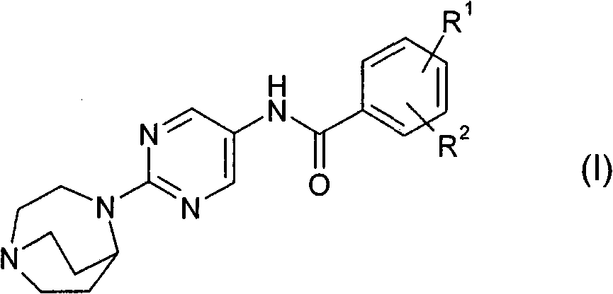 Novel 1,4-diaza-bicyclo[3.2.2]nonyl pyrimidine derivatives and their medical use