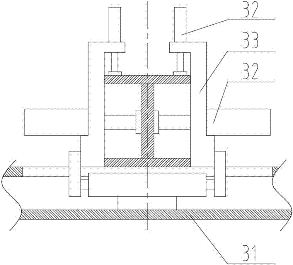 Panel positioning components of trailer frame assembly splicing welding system
