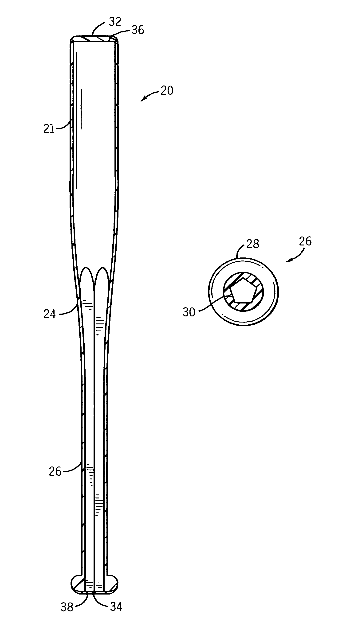 Injection-molded ball bat