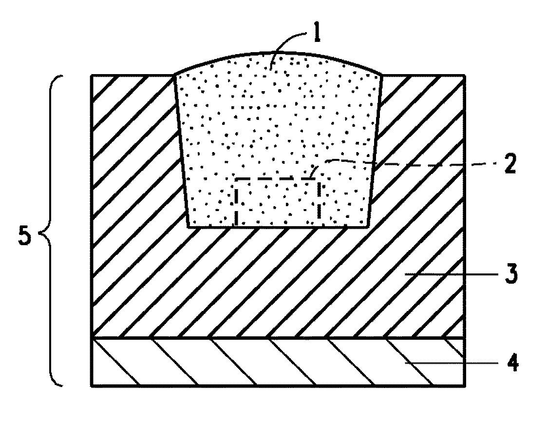 Reflector for light-emitting diode and housing