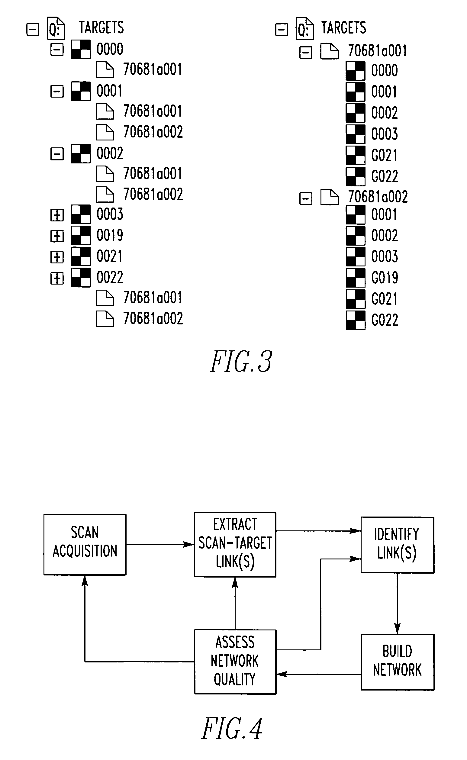 Method and apparatus for creating a registration network of a scene