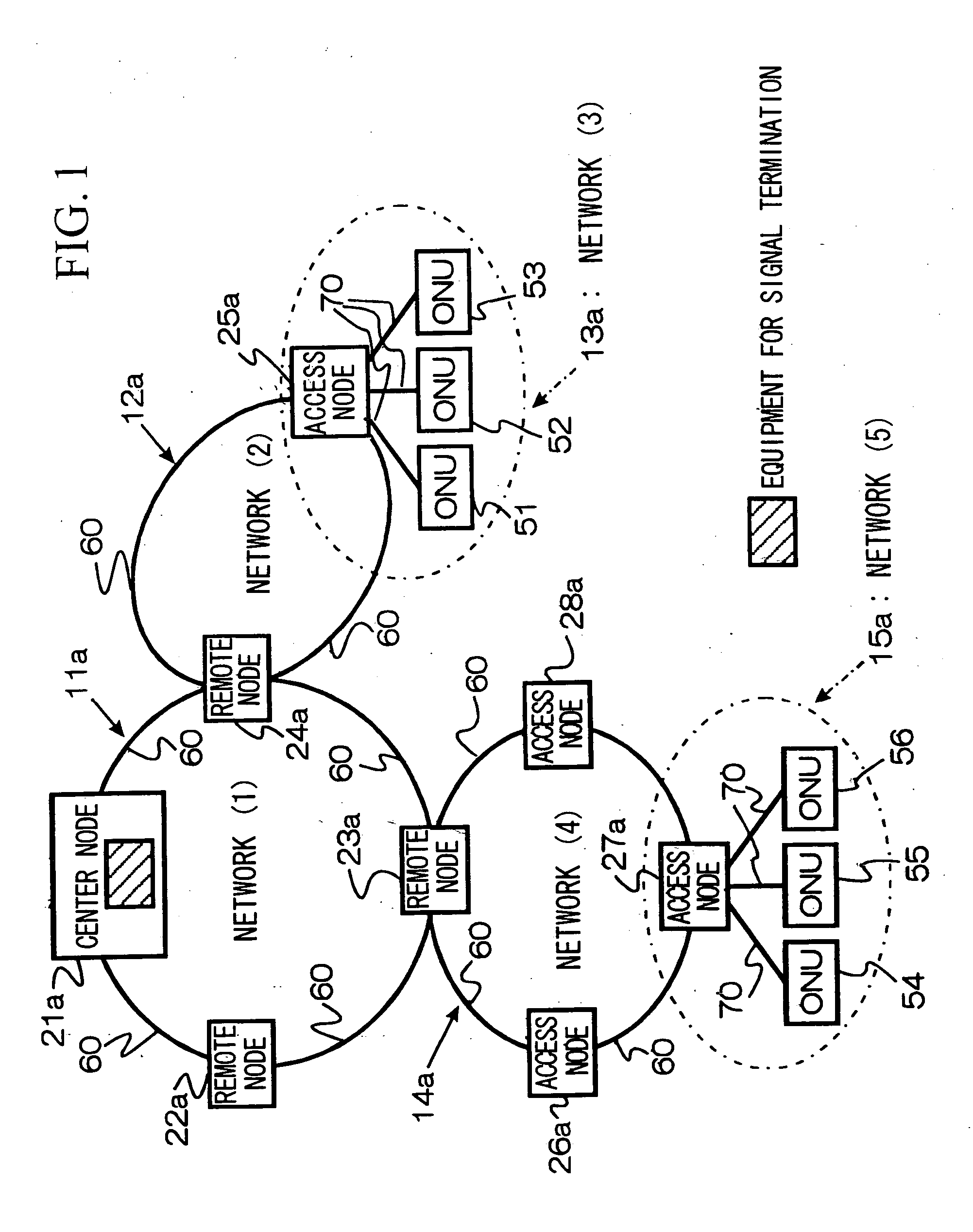 Node apparatus, optical wavelength division multiplexing network, and system switching method