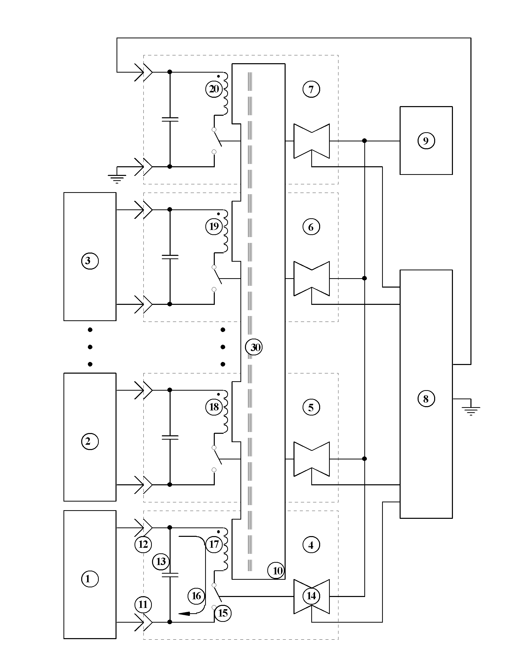 Multi-channel isolation bidirectional direct-current transmission circuit