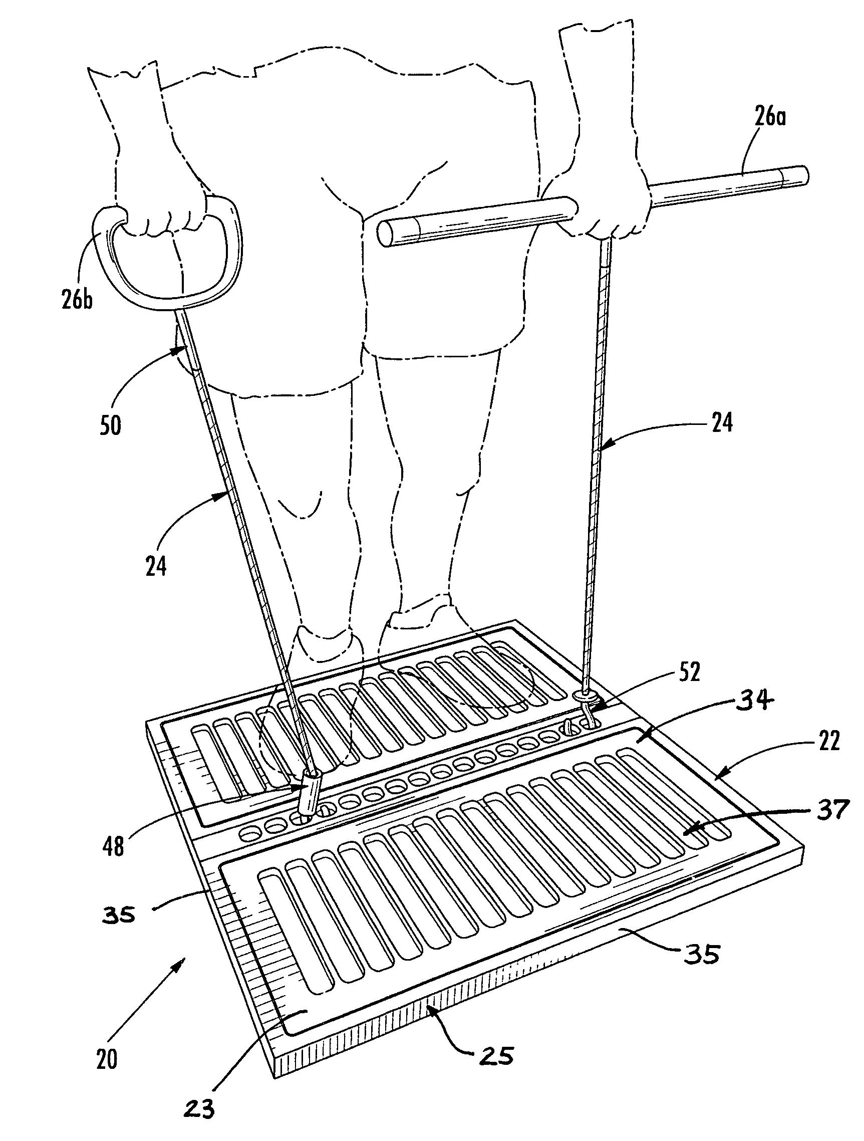 Platform exercise apparatus