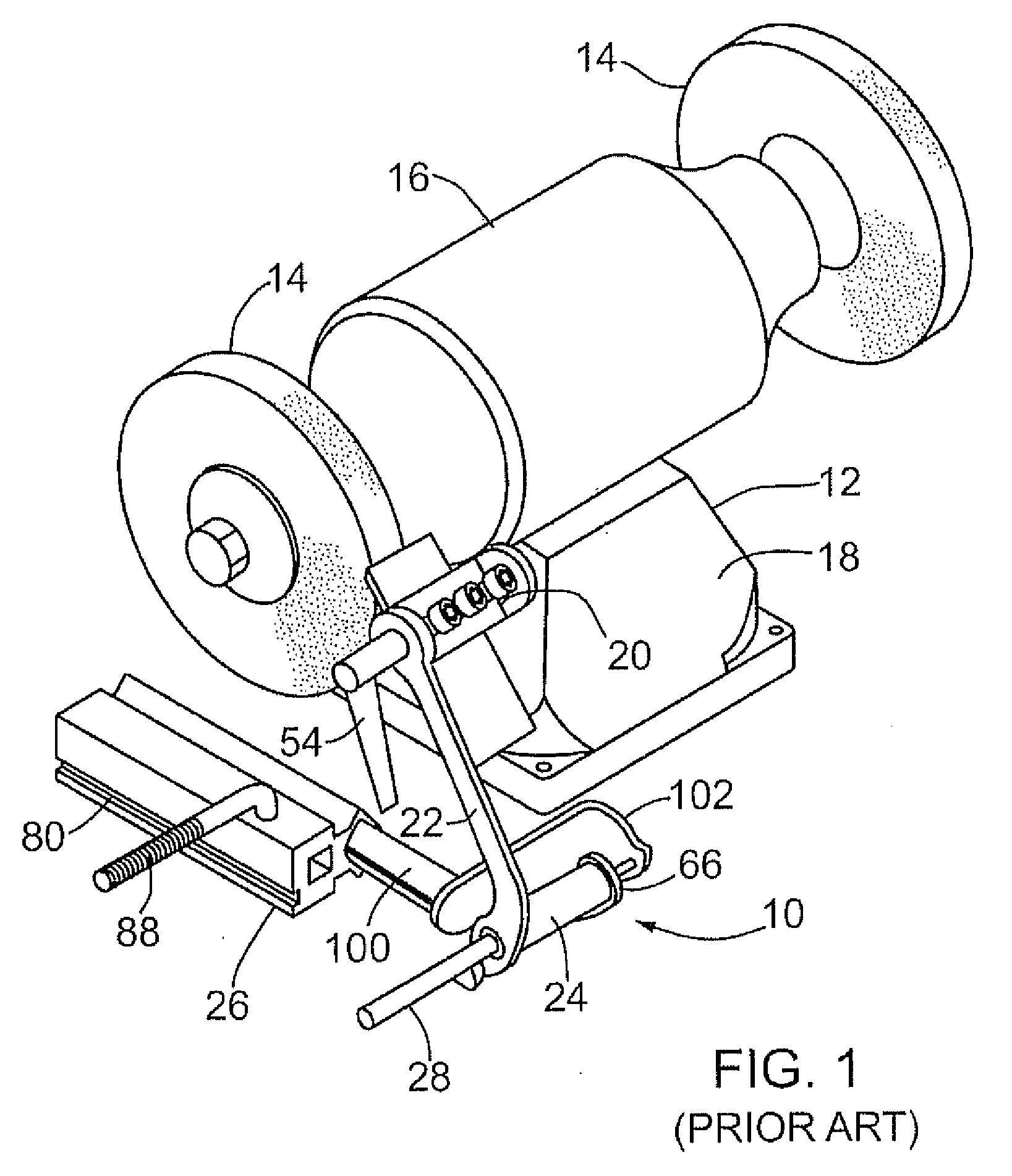 Grinding and honing fixture with clamping jaws