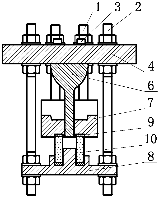 Visual device with oblique cambered surface and variable channel