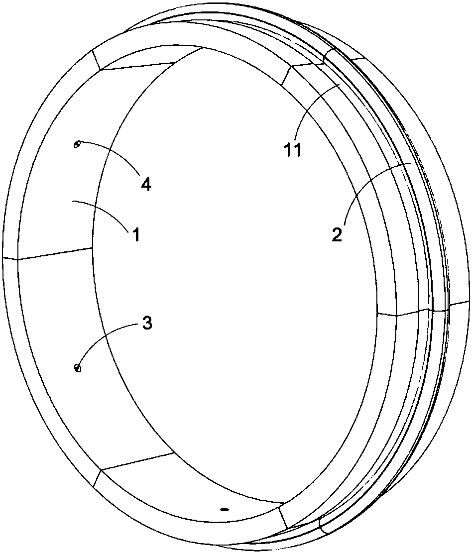 A shield type TBM segment backfill grouting expansion type sealing device and construction method