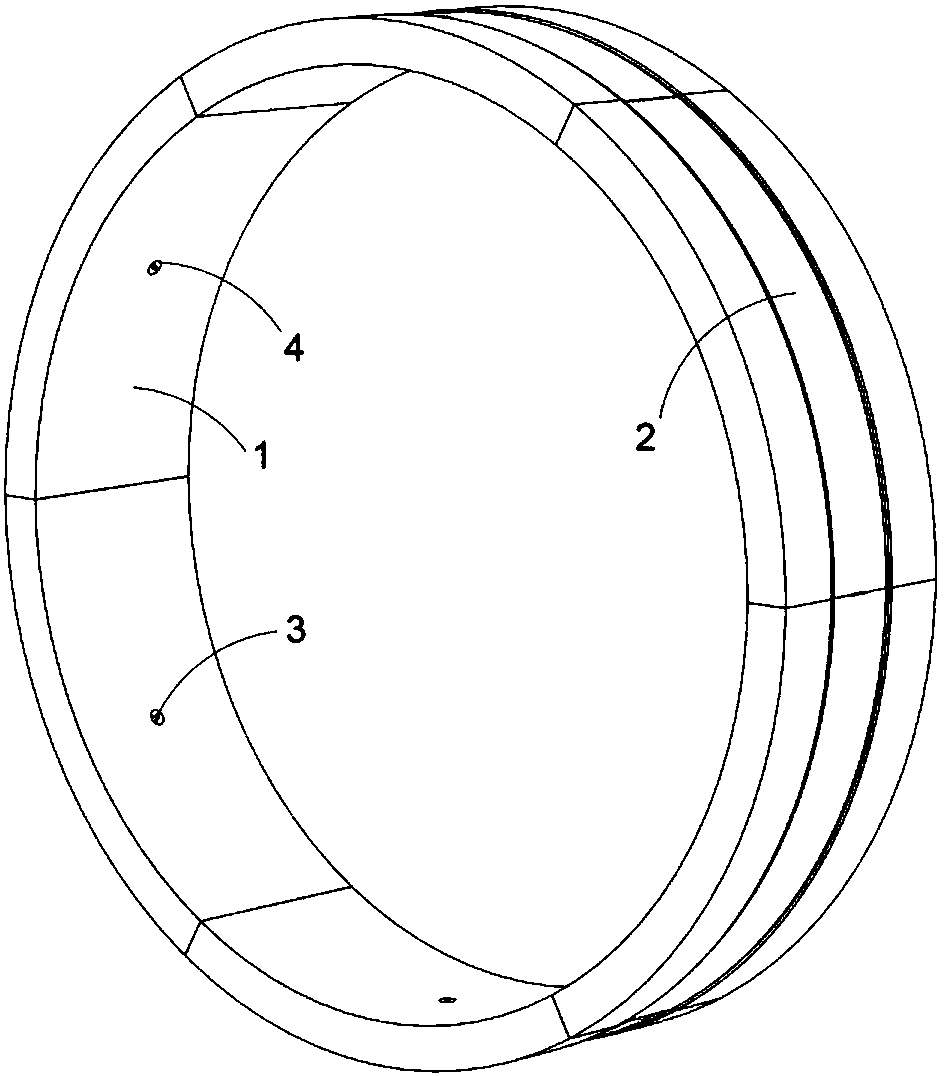A shield type TBM segment backfill grouting expansion type sealing device and construction method