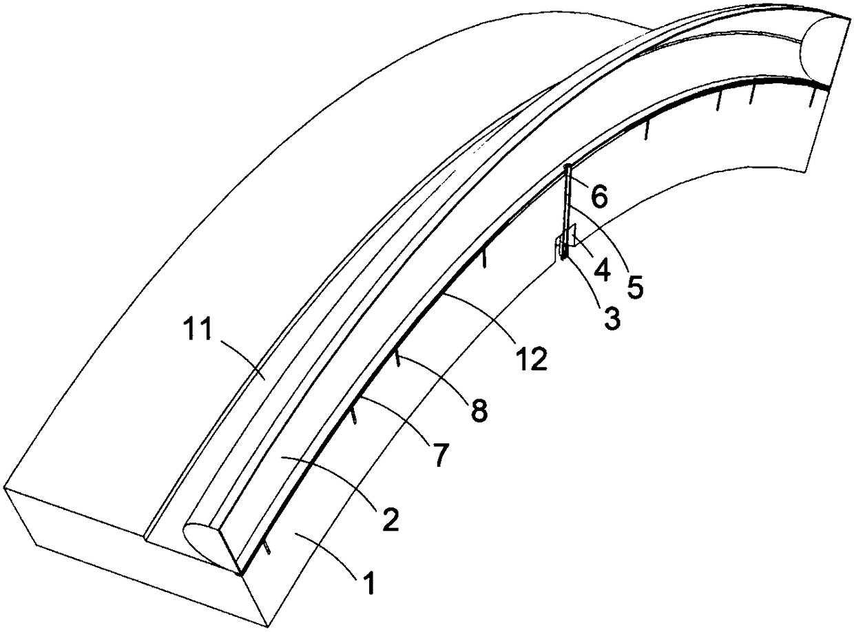 A shield type TBM segment backfill grouting expansion type sealing device and construction method