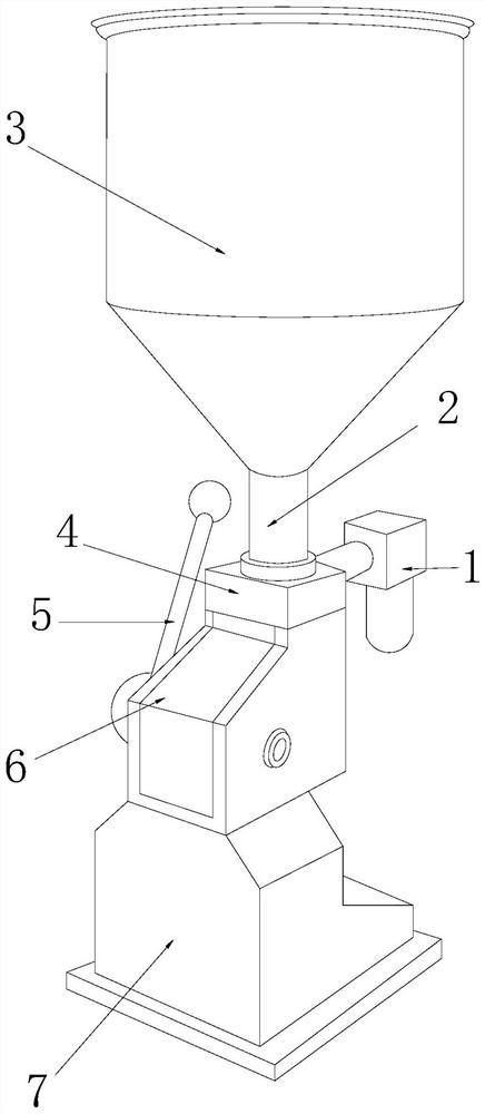 A special-shaped bag pressure filling machine